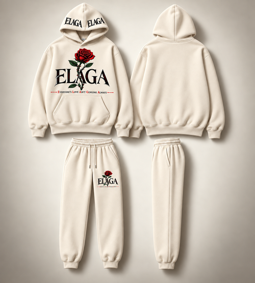 Elaga Hooded Rose Sweatsuit