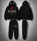 Elaga Hooded Rose Sweatsuit